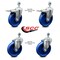 Service Caster 5 Inch Solid Polyurethane Wheel Swivel 1/2 Inch Stem Caster Total Lock Brake, 2PK SCC-TSTTL20S514-SPUS-121315-2-S-2 - alternate 1